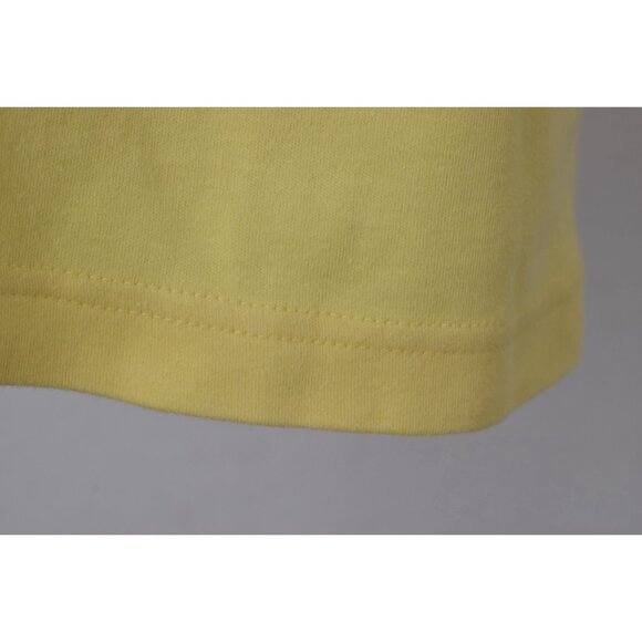 Vintage 90s Yellow Mockneck Cotton Tee by Jennifer Moore | size L - Picture 10 of 10